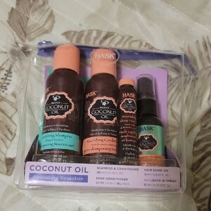 Coconut Oil Nourishing Hair Treatment Set - Brown and Black